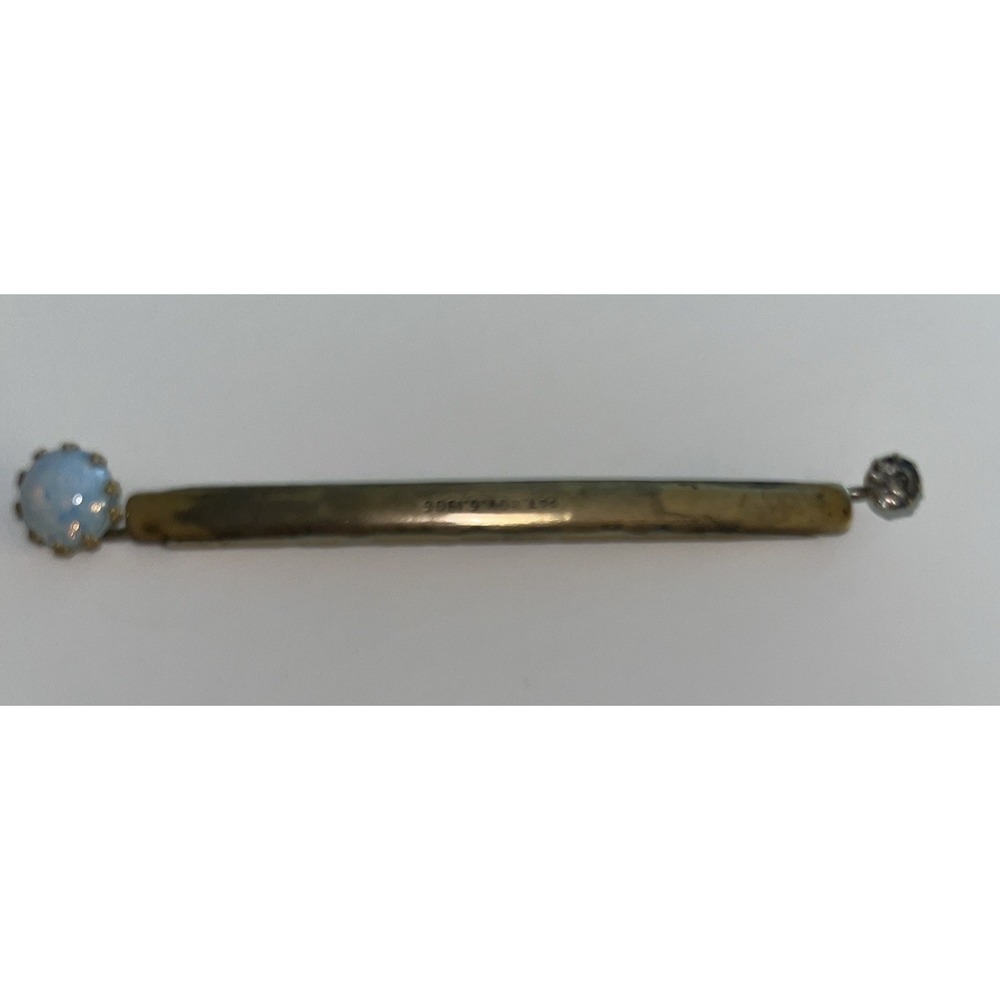 Antique Edwardian Stick Pin Opal Cabochon Crystal –‎ Pat. Nov 6 1906
